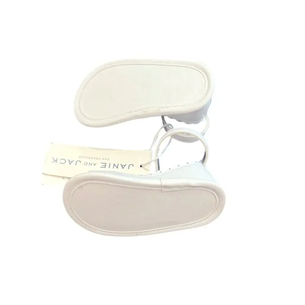 Janie and Jack White Floral Kids Sandals Size 3-6M
